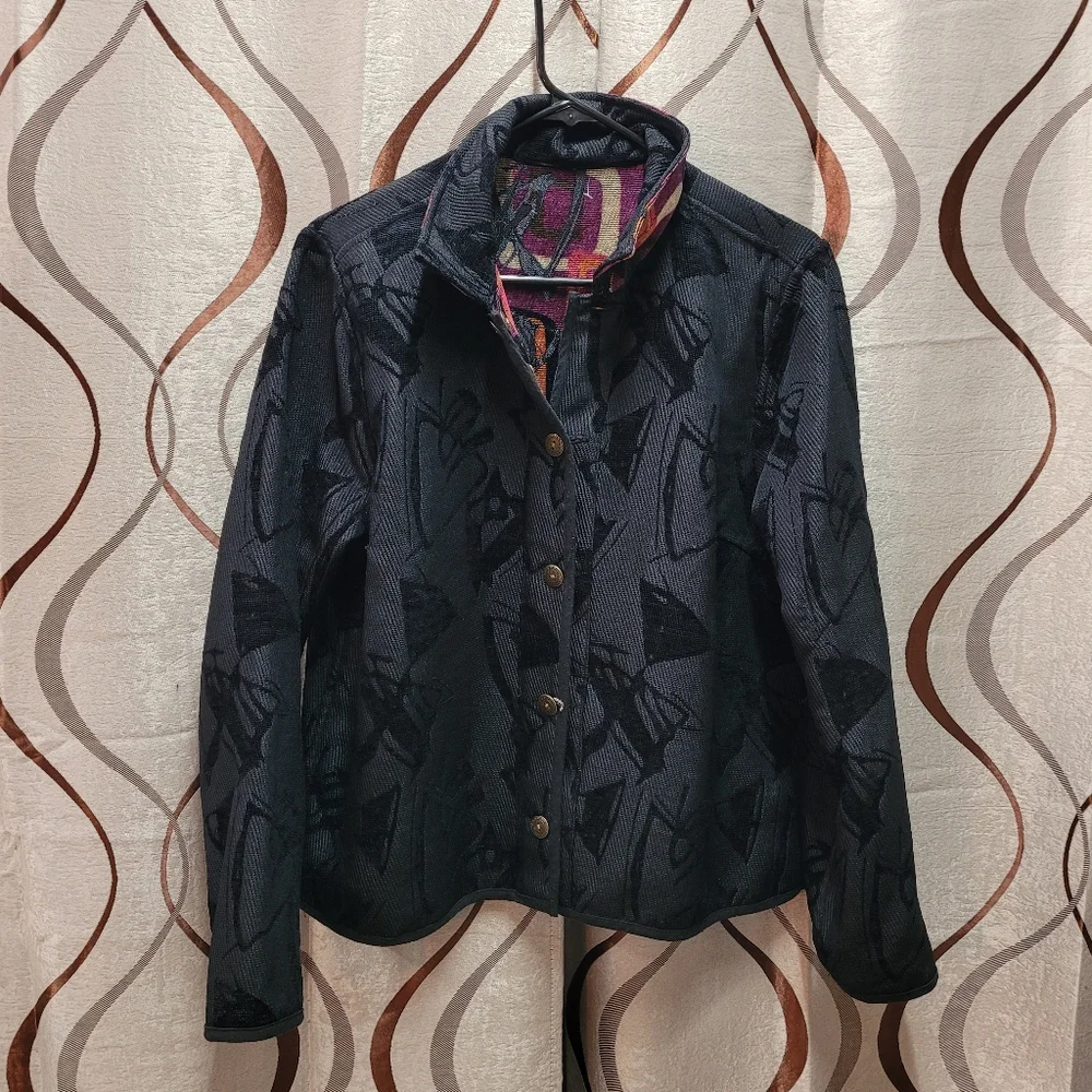 Abstract Cloth Reversible Jacket - Picture 8 of 11